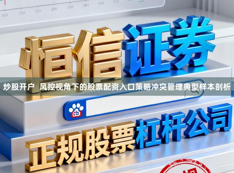 炒股开户 风控视角下的股票配资入口策略冲突管理典型样本剖析