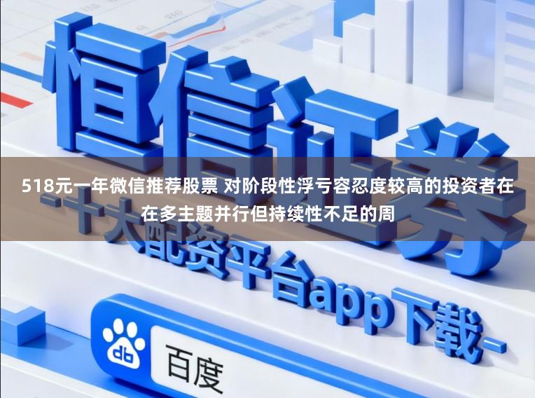 518元一年微信推荐股票 对阶段性浮亏容忍度较高的投资者在在多主题并行但持续性不足的周